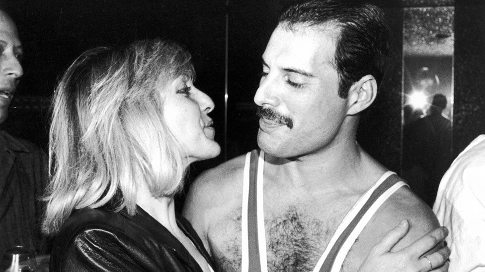 Mary Austin with Freddie Mercury