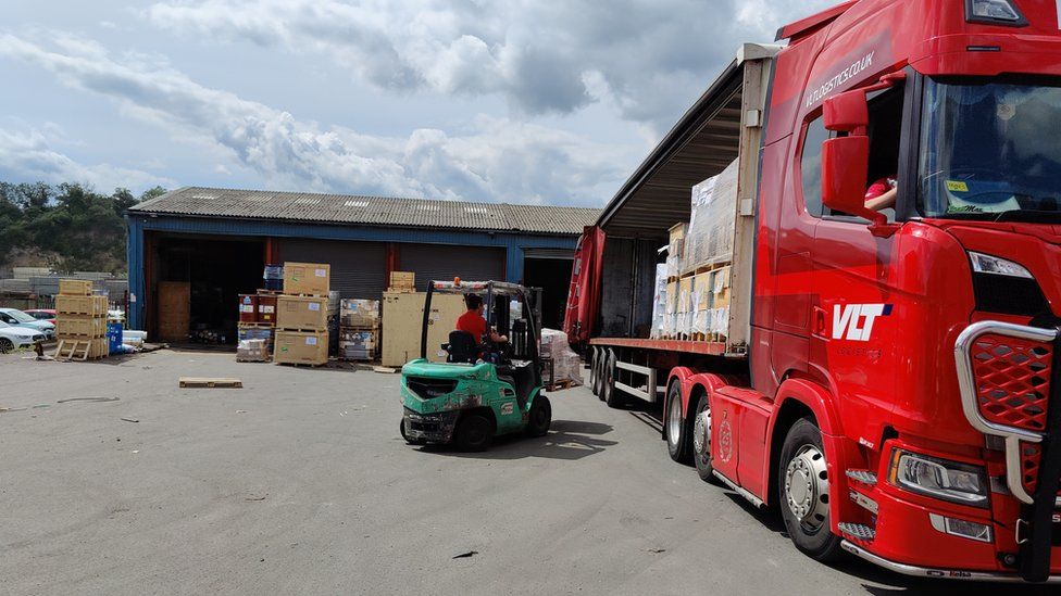 Lorry park at Youngs Transportation and Logistics