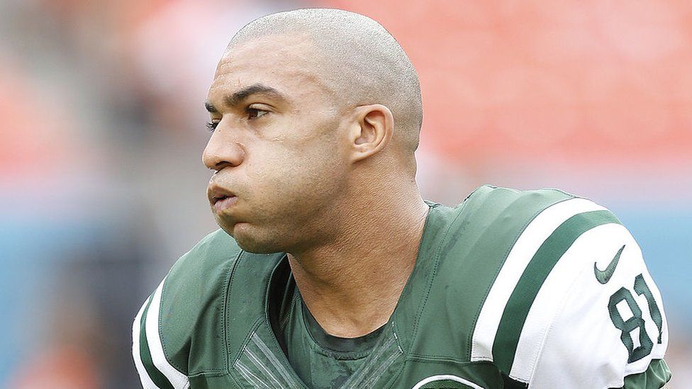 Kellen Winslow Jr playing for the New York Jets in 2013
