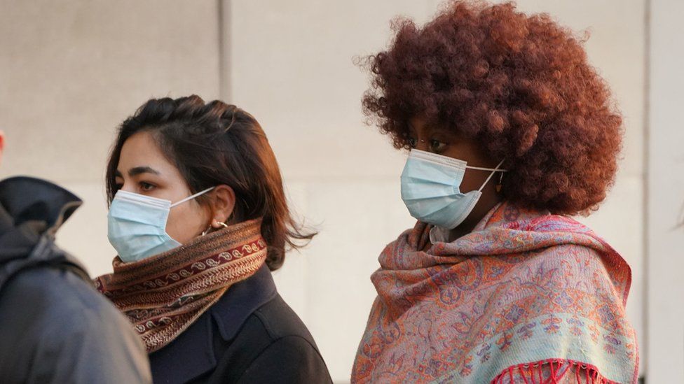 From left: Heba Alhayek, 29, and Pauline Ankunda, 26, arrive at Westminster Magistrates' Court