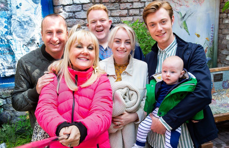 Coronation Street's Sinead Osbourne with her soap family