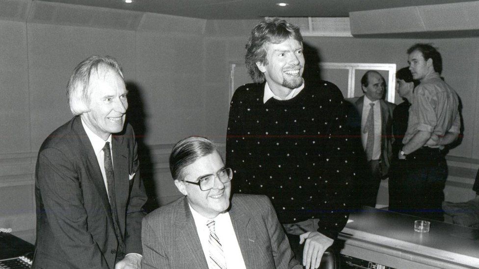 Sir George Martin, Ken Baker and Richard Branson