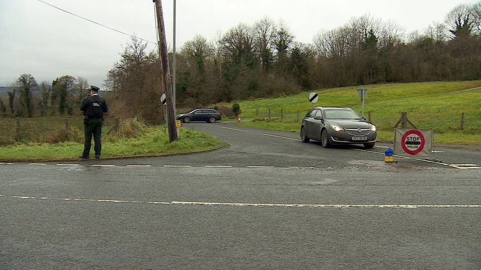 Police cordon near Garrison