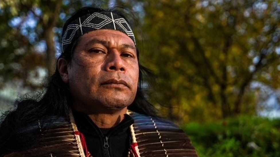 Rivelino Vera Gabriel is a chief of the Mbya Guarani indigenous people