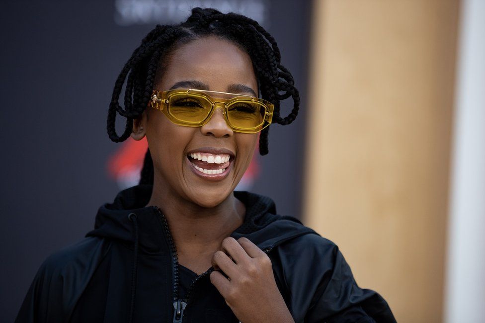 South African actress Thuso Mbedu attends the premiere of "Air" at the Regency Village Theatre in Los Angeles, California, USA, 27 March 2023.