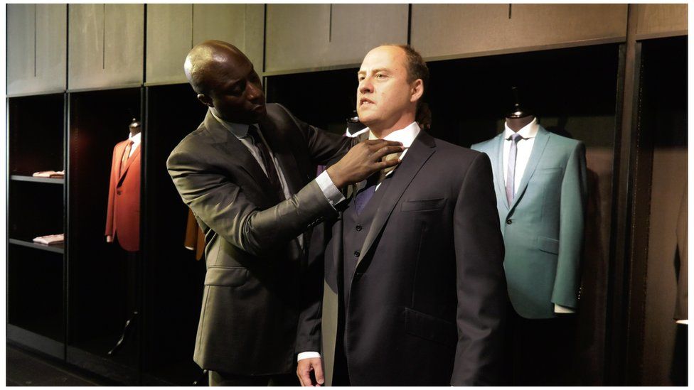 steve tappin being fitted for a suit