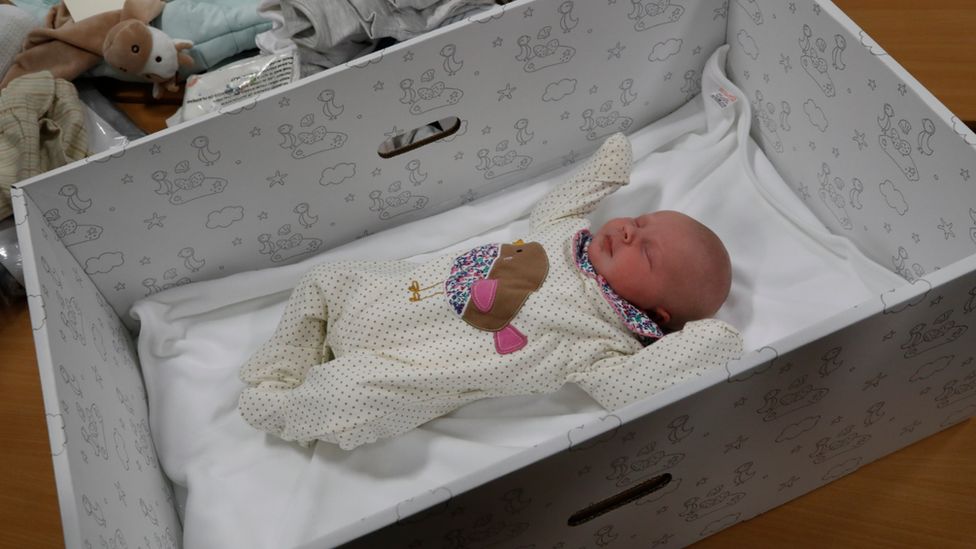 Klein Omkleden rekenkundig Scottish baby box pilot scheme launched - BBC News