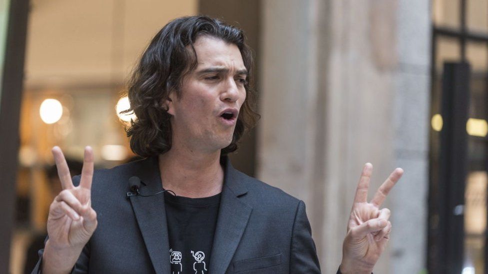 Adam Neumann pictured on 12 April 2018 in Shanghai, China