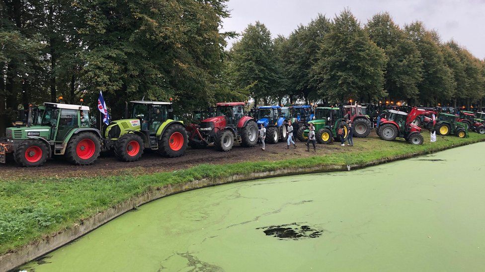 Tractors in The Hague on 1 October