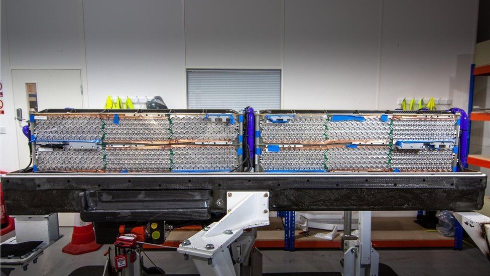 The battery packs are made up of thousands of individual cells
