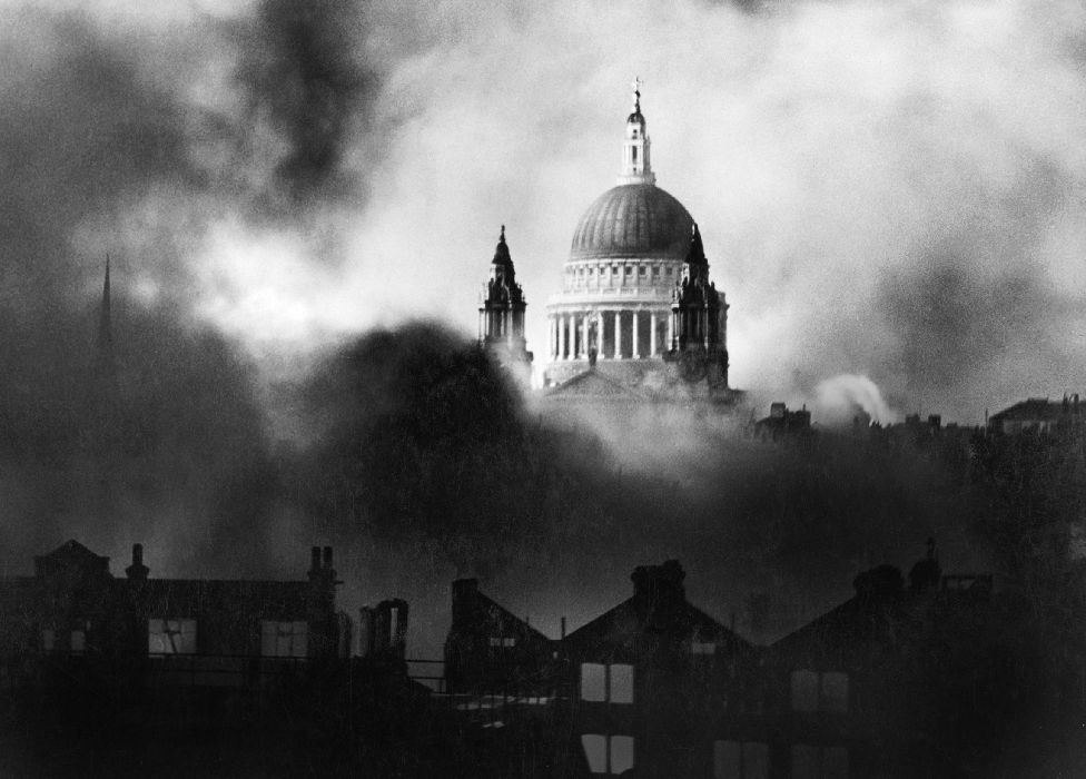 St Paul's Cathedral survives the Blitz, December 1940