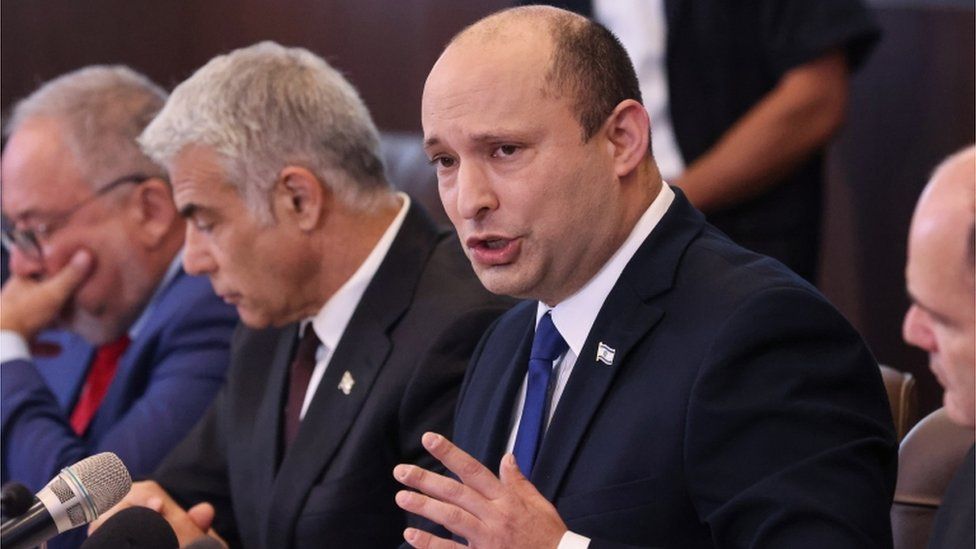 Naftali Bennett holds a cabinet meeting in Jerusalem