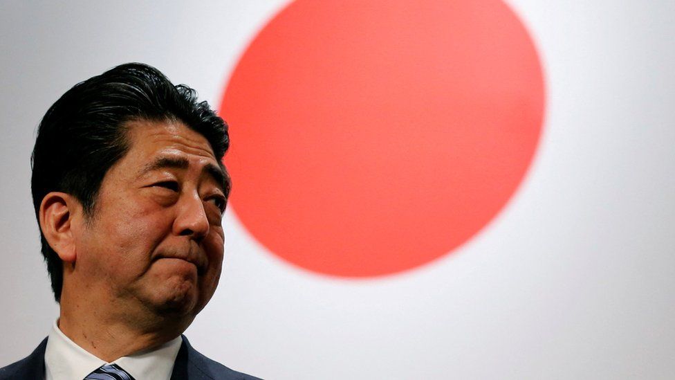 Former Japanese prime minister Shinzo Abe.