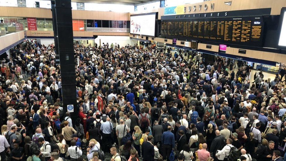 Euston travel chaos Thousands affected by signal failure BBC News