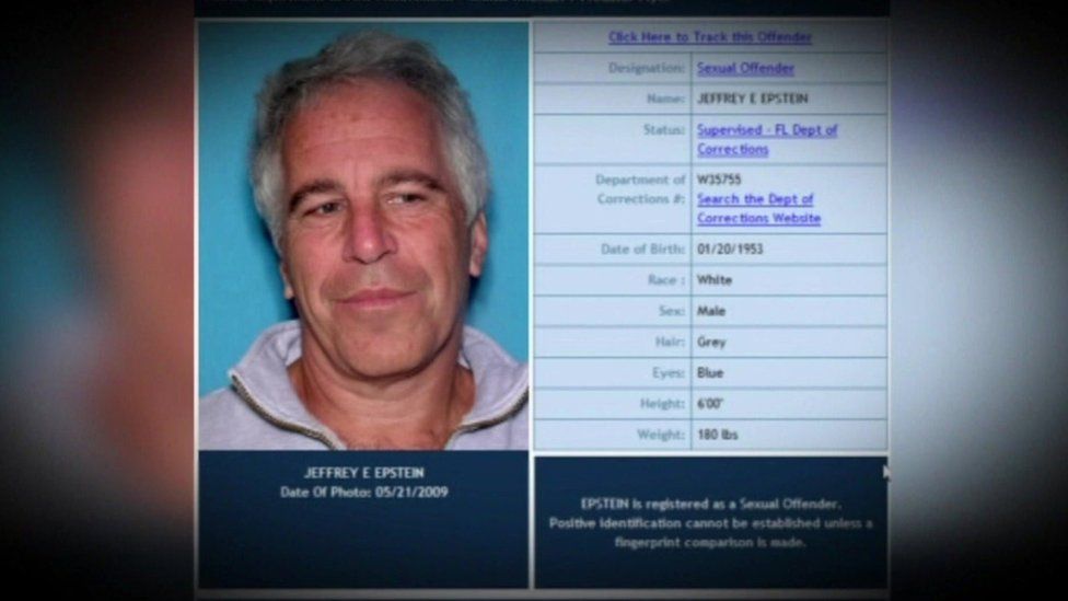 Jeffrey Epstein Financier Charged With Sex Trafficking Minors Bbc News 