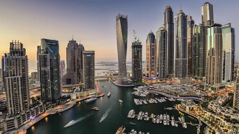 Wider Dubai skyline shot