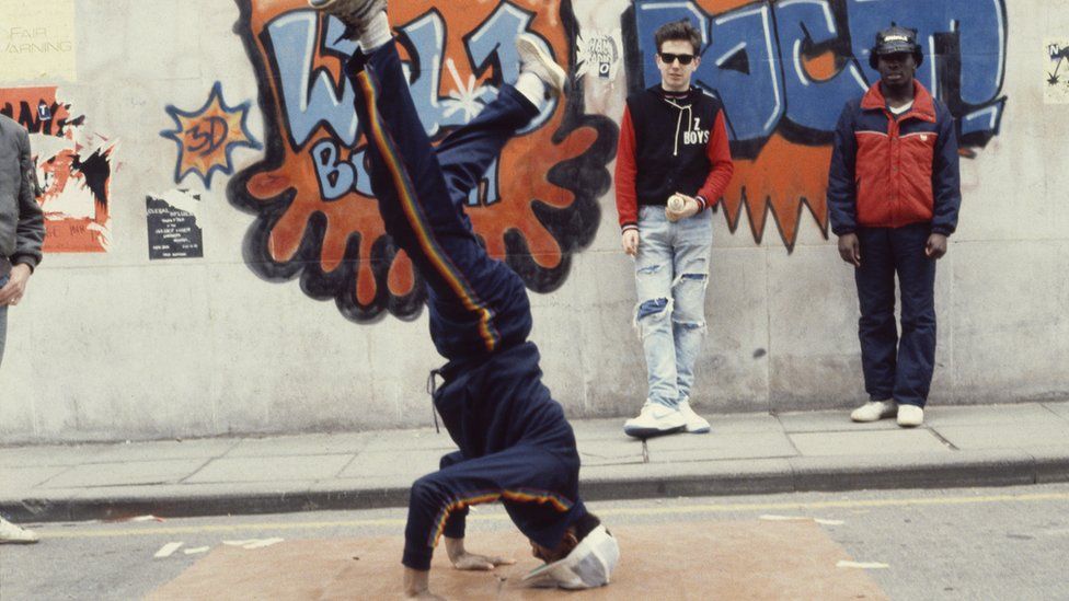 Street art in Bristol in 1983