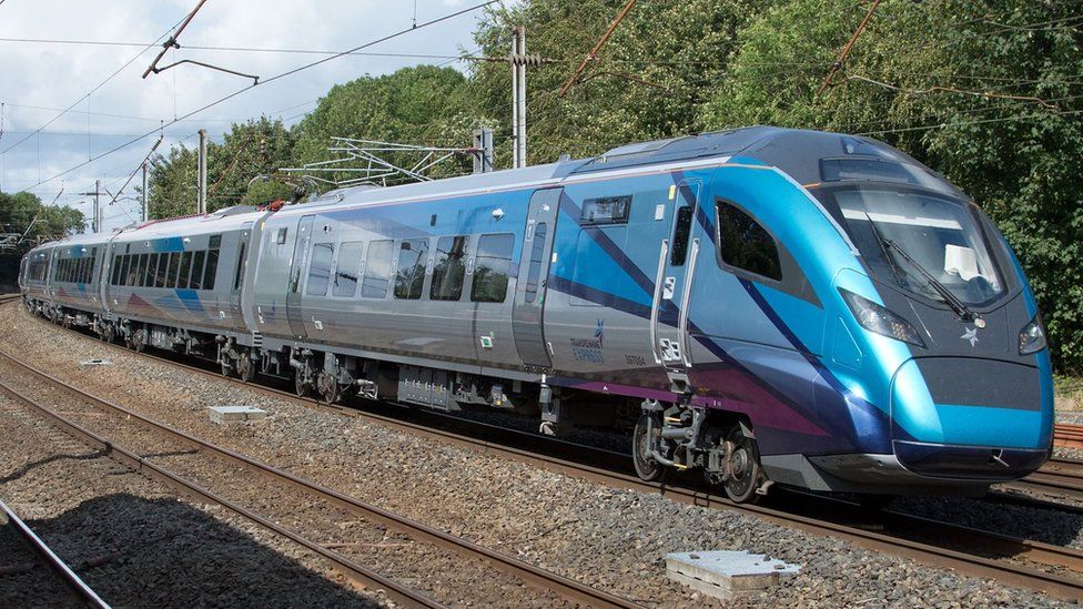 TPE Nova 2 train travelling through Lancaster