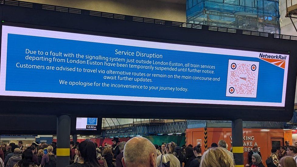 Service disruption at station