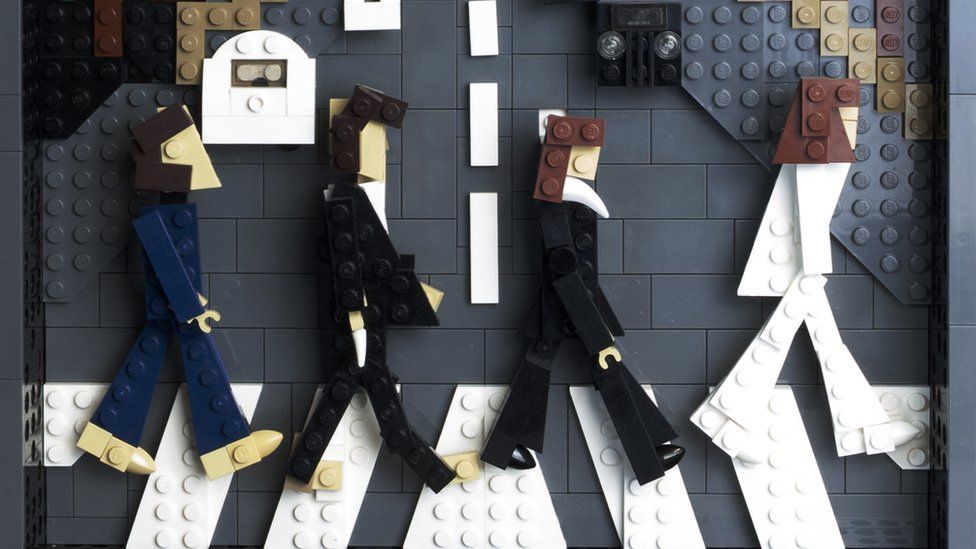 The Beatles' Abbey Road in Lego by Steve Mayes