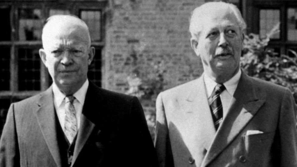 President Dwight Eisenhower and prime minister Harold Macmillan