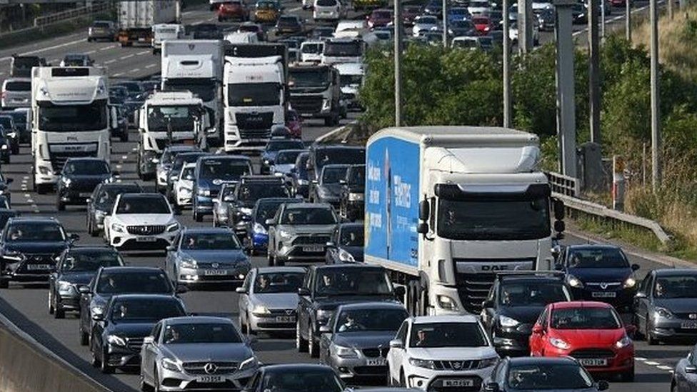 Traffic on a motorway