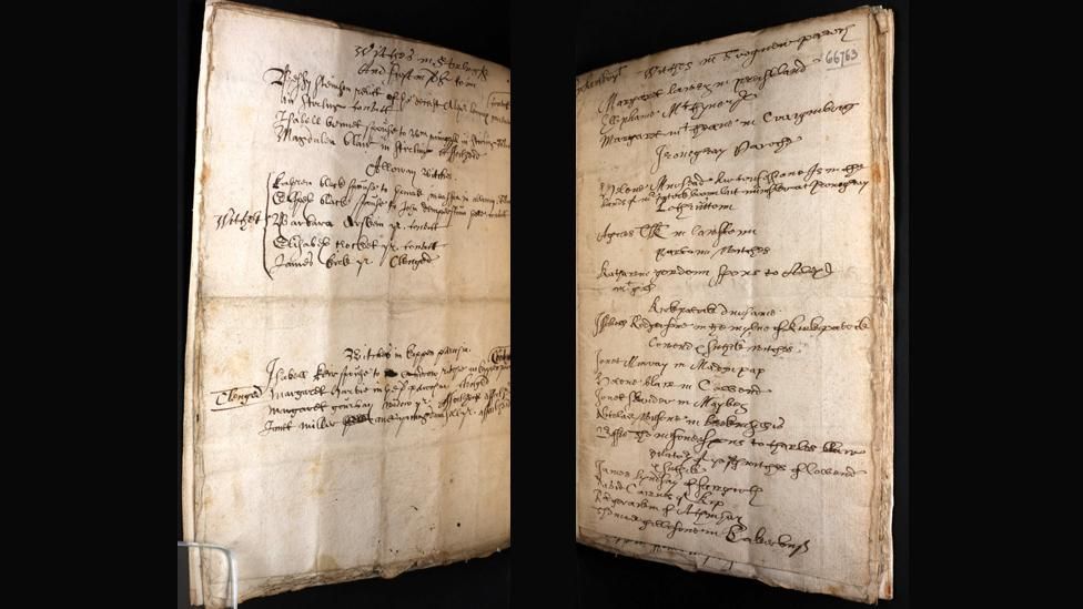 Pages from The Names of Witches