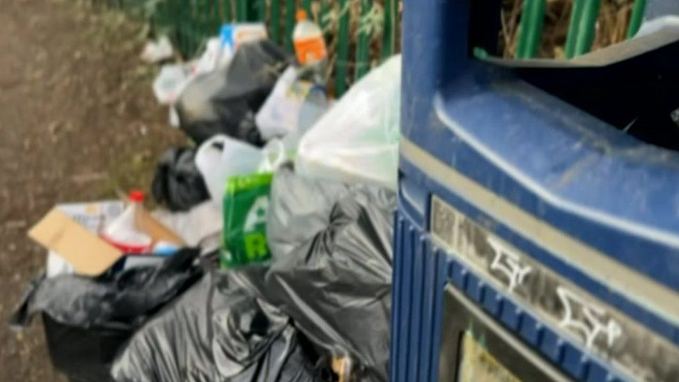 Bins have been removed from fly-tipping hotspots in Boston