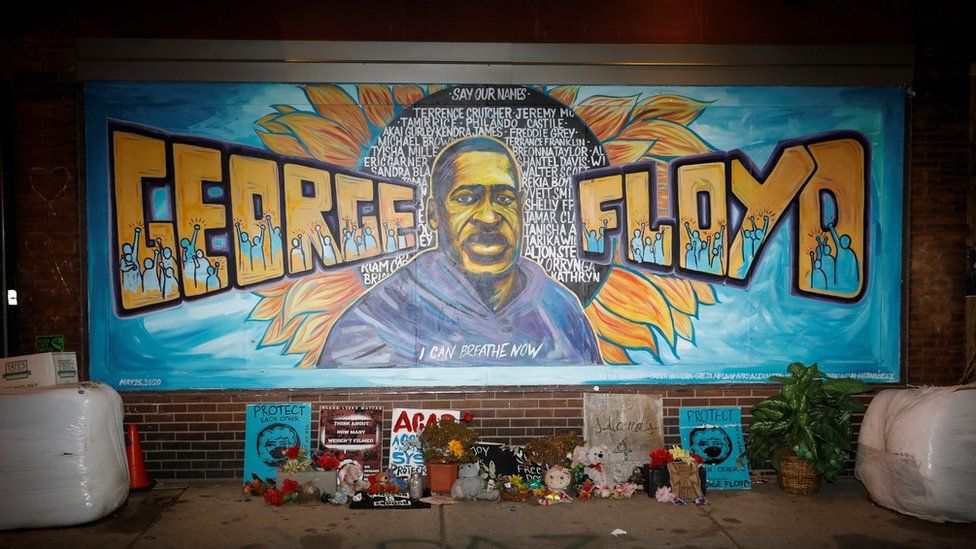 George Floyd mural in Minneapolis
