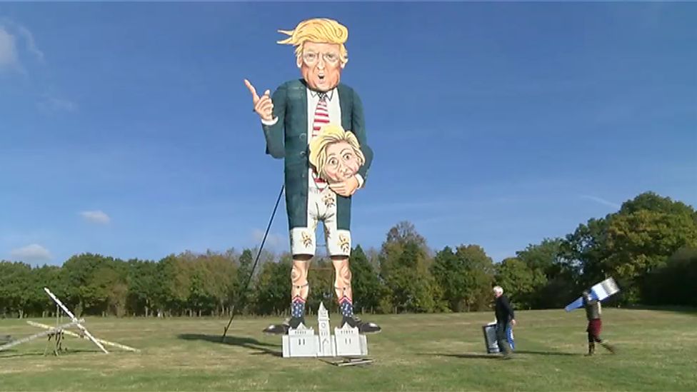 Donald Trump effigy