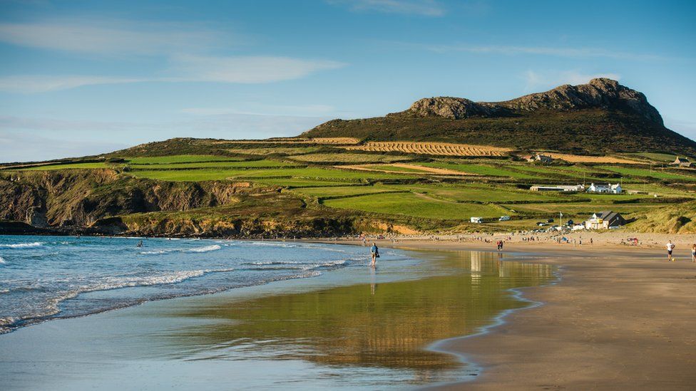 Whitesands bay and beach in St David's Pembrokeshire