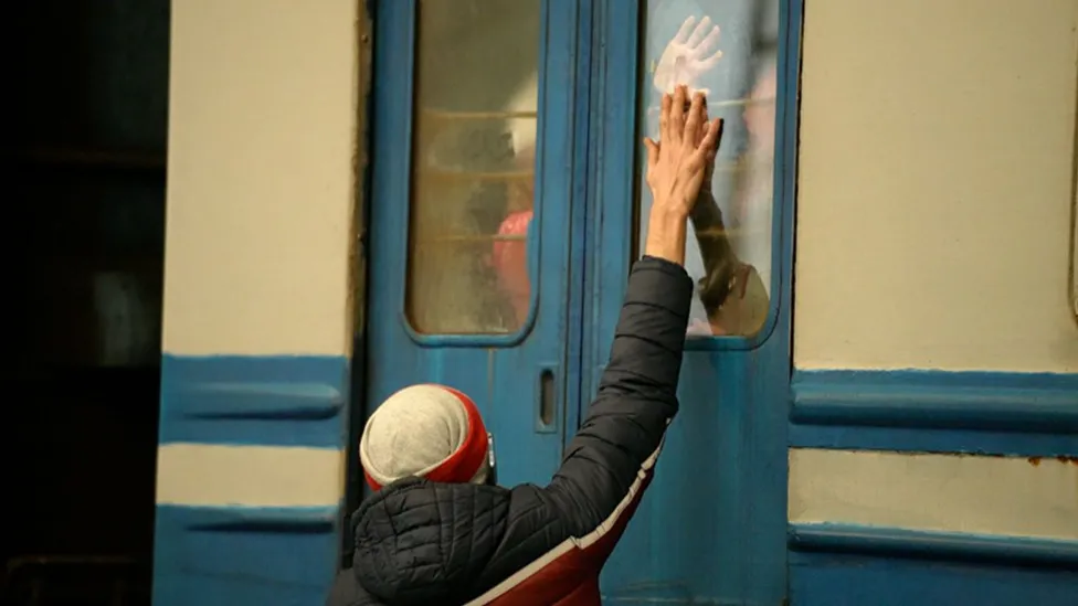 Ukraine war: Family reunited 18 months after tearful goodbye on Platform 5