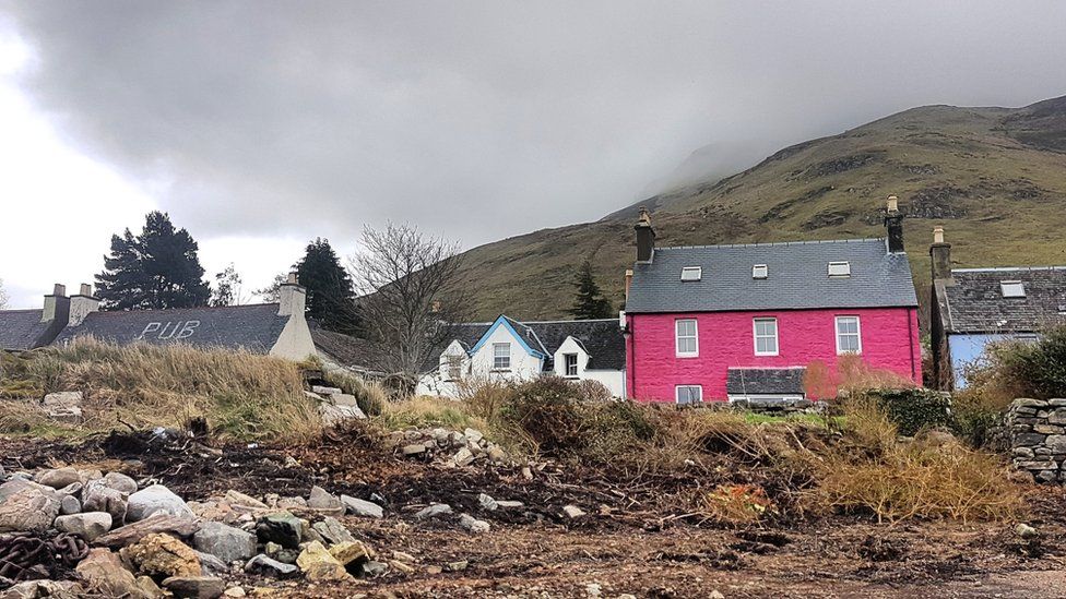 The tiny village of Dornie in Ross-shire.