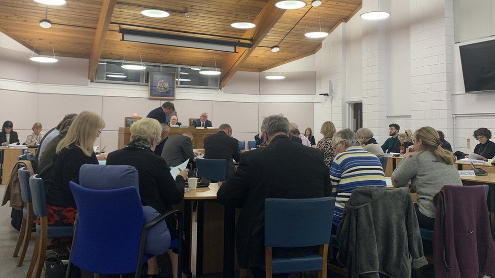 The meeting taking place at Tewkesbury Borough Council
