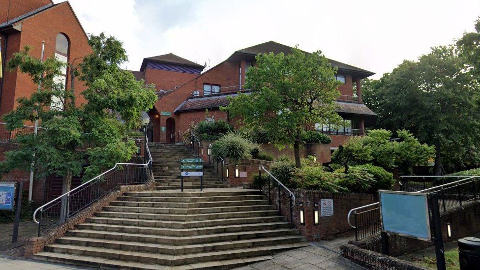 The building for Surrey Heath Borough Council offices, Knoll Road