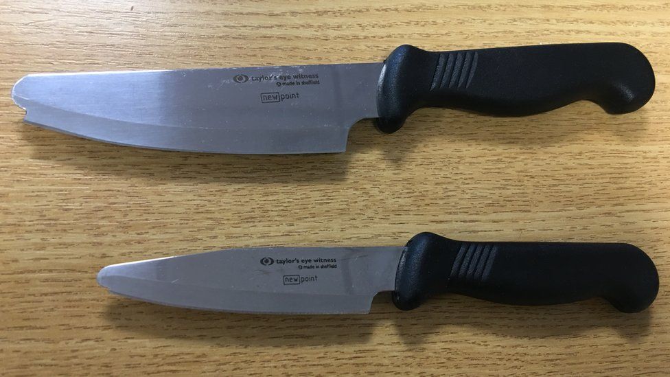 Round tipped kitchen blades could help reduce knife crime BBC News