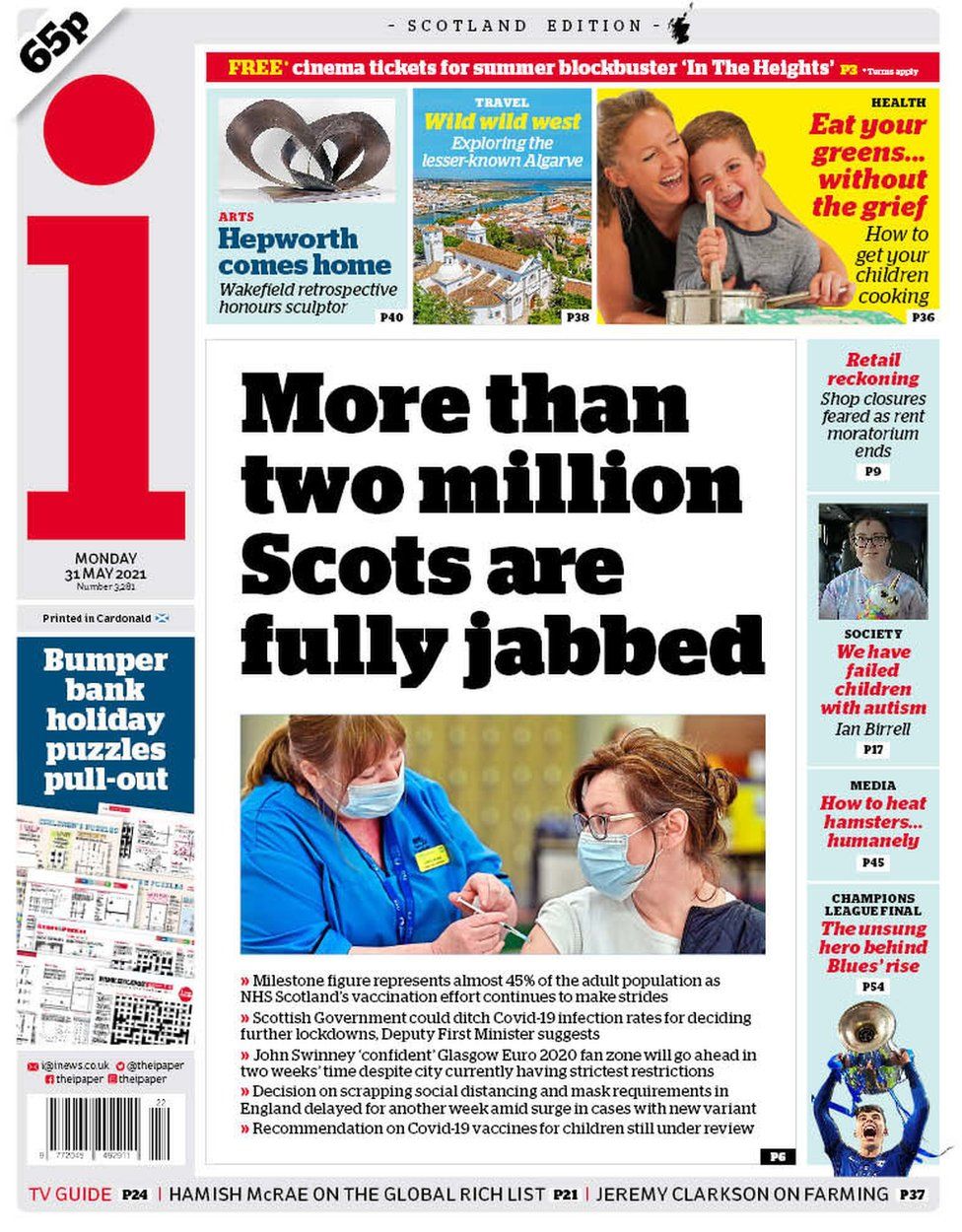 Scotland's Papers: Covid Vaccination Landmark And 'exam Shambles' - BBC ...