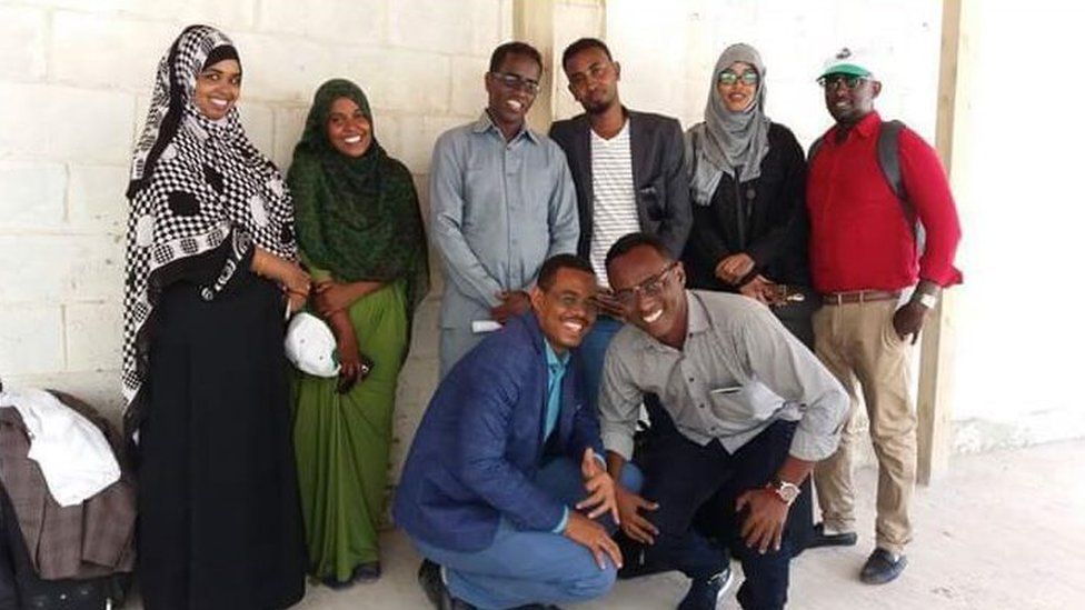 The group of activists who walked across Somalia