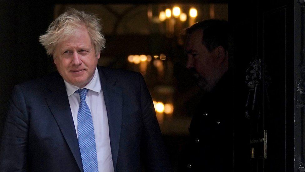 Boris Johnson at Downing Street