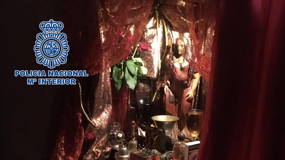Police seized of objects related to black magic and the ritual-filled Santeria religion
