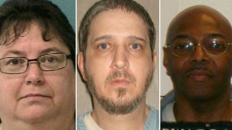 Death row inmates Kelly Gissendaner, Richard Glossip and Kimber Edwards
