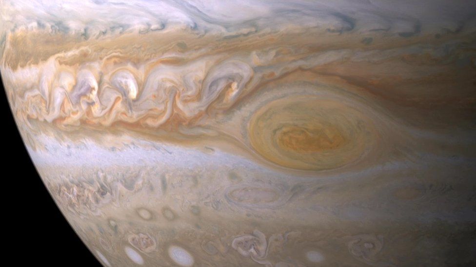 view of Jupiter's Great Red Spot