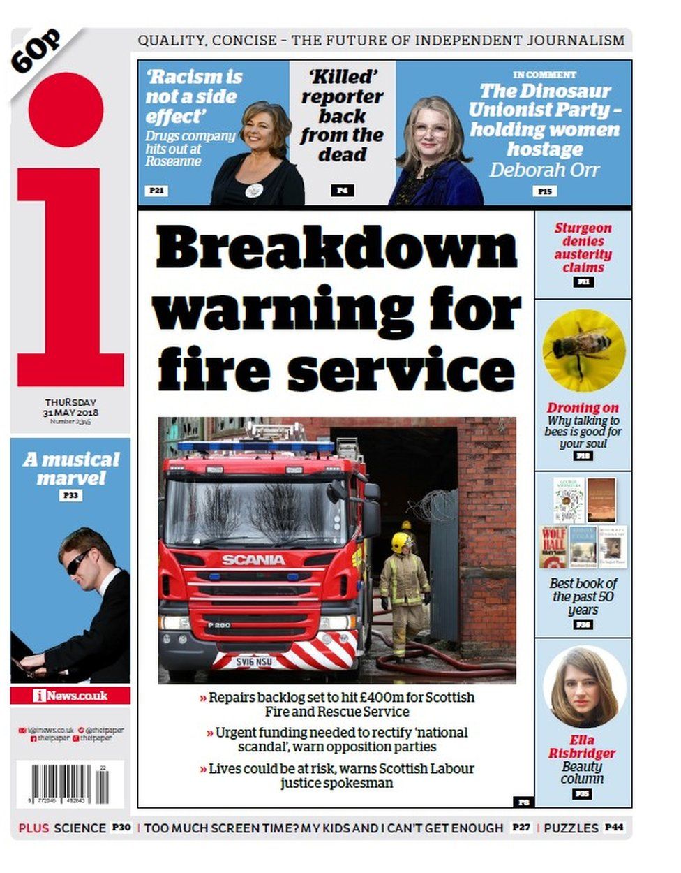 The Papers: Fire Station Closure Fears Over £400m Repair Bill - BBC News