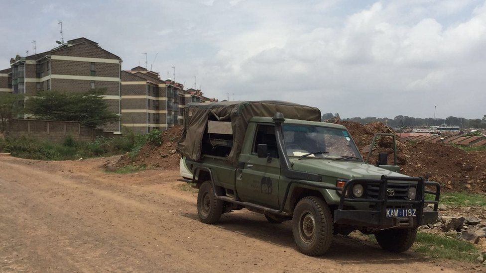 A KWS vehicle in Nairobi