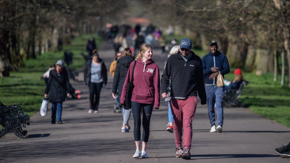 Greenwich park on 22 March 2020