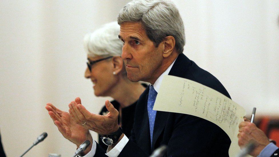 John Kerry at the Vienna talks. 10 July 2015