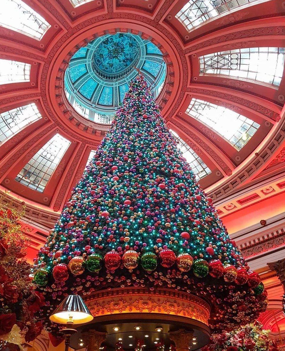 The Christmas tree at the Dome in Edinburgh