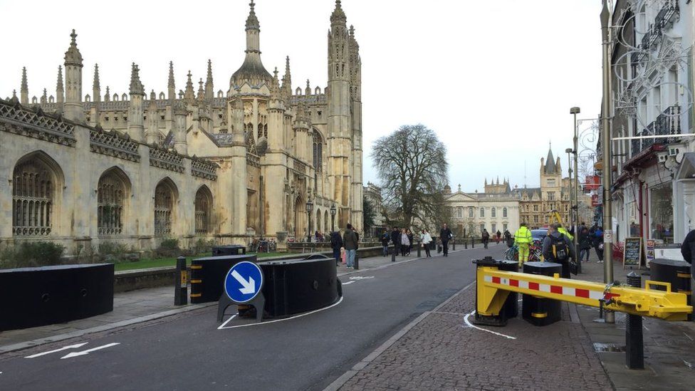 Anti-terror barrier in Cambridge