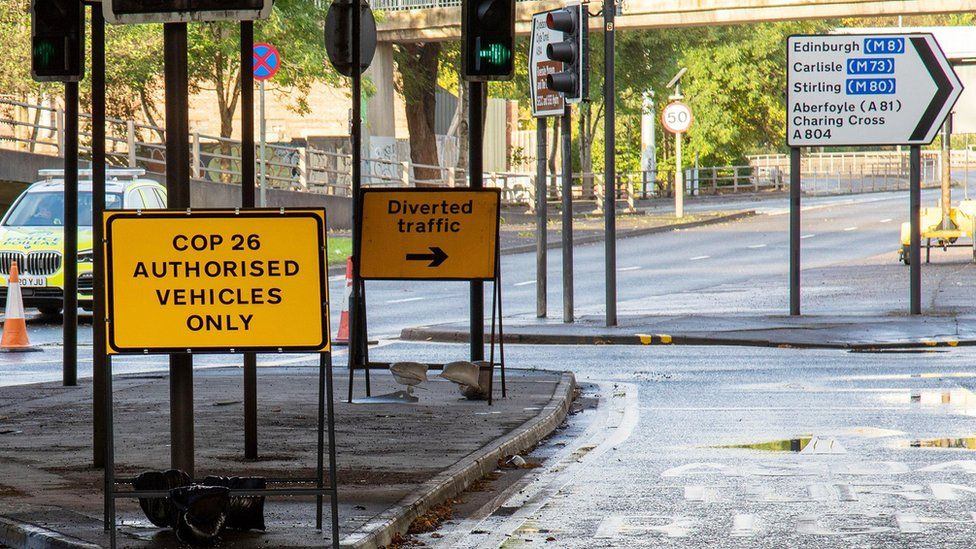 COP26 How are road closures affecting Glasgow BBC News