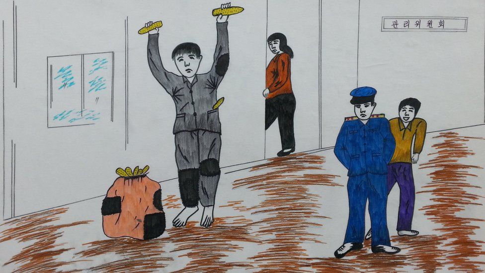north korean concentration camp drawings